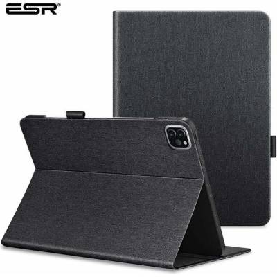 ESR Urban Premium Folio Case - текстилен калъф и поставка за iPad Pro 12.9 (2020), iPad Pro 12.9 (2018) (черен)