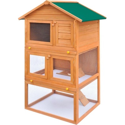 vidaXL 9799.170161 3 patrová 80 x 71 x 160 cm borové dřevo