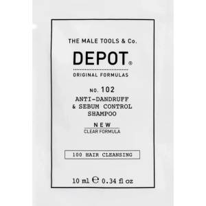 Depot 100 Hair Cleansing No. 102 Clear Formula, шампоан против пърхот и за контрол на себума, ботанически комплекс, 10 мл
