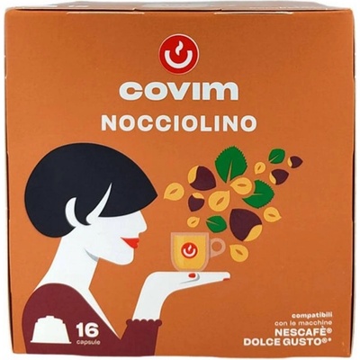 Covim Nocciolino 16 бр Кафе на капсули съвместими с Dolce Gusto