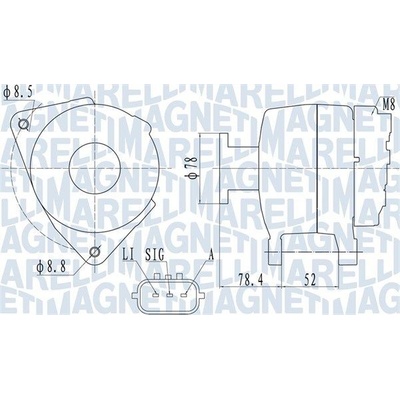 Alternátor MAGNETI MARELLI 063731989010