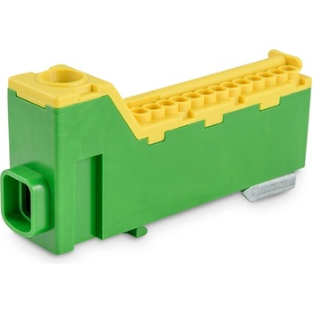 ELMARK Tlc14zz КЛЕМЕН БЛОК ЗА din ШИНА 14 ВХ/ИЗХ ЖЪЛТ/ ЗЕЛЕН (491403ep)
