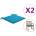 vidaXL Възглавници за столове 2 бр сини 50x50x4 см Оксфорд плат (47601)
