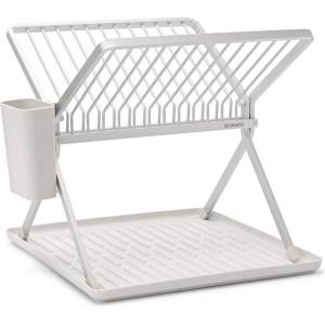 Brabantia Стойка за сушене на съдове, сгъваема, светло сива, Brabantia (BRAB139383)