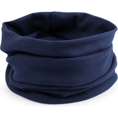 Bavlněná čepice nákrčník unisex modrá královská nákrčník