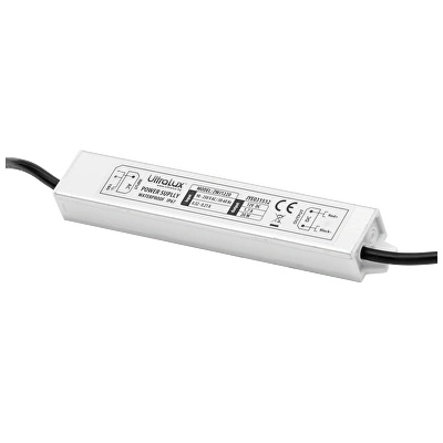 ULTRALUX ТРАНСФОРМАТОР ЗА led ЛЕНТА ip67 12v dc 20w (zwj1220)