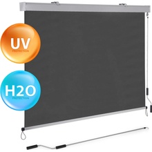 MultiGarden AW-038 Vertikálna výsuvná markíza s kľukou 250x180 cm, béžovo-sivá