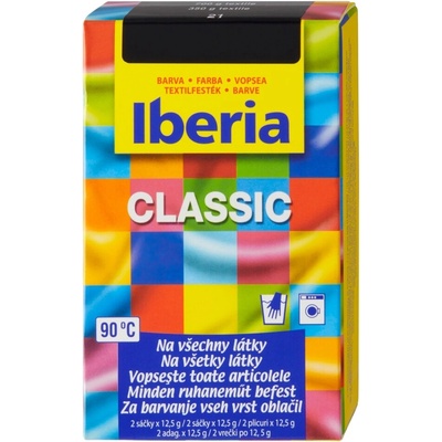 Iberia Classic Farba na textil čierna 25 g
