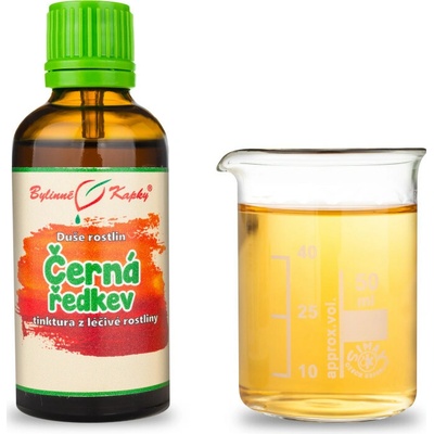 Bylinné kapky Čierna reďkev kvapky Duša rastlín tinktúra 50 ml