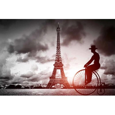 Ceduľa Paríž bicykel eiffelova veža - Paris