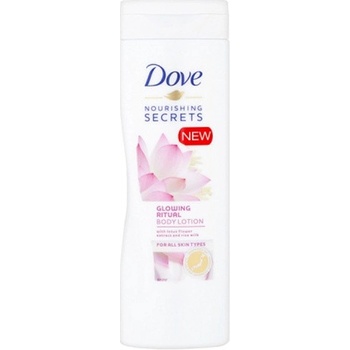 Dove Nourishing Secrets Glowing Ritual telové mlieko (Lotus Flower Extract and Rice Milk) 400 ml