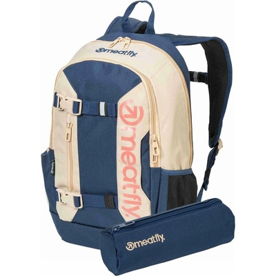 MEATFLY раница Basejumper Beige / Sea 22 L + МОЛИВНИК | Пясъчна | Обем 22 L Meatfly | Bezhov | Момчешки | ONE SIZE