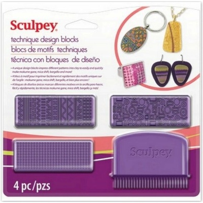 Sculpey sada textúrovacích blokov - 1 sada