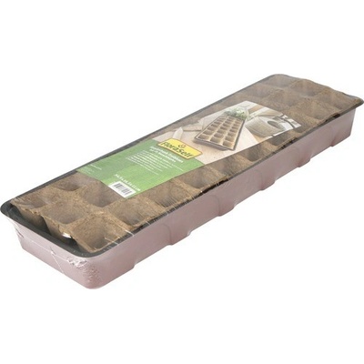Skleníček výsevný izbový FloraSelf 54,5 x 16,5 x 11 cm 30 kvetináčov