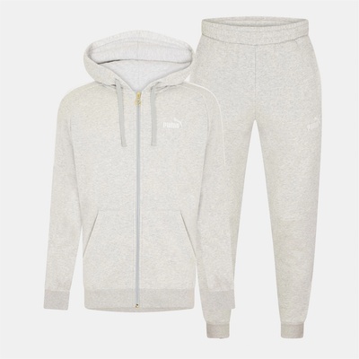 PUMA Анцуг Puma Men's Fleece Tracksuit - Grey/White