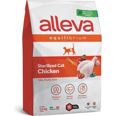 Alleva Equilibrium cat chicken Sterilised 1,5 kg