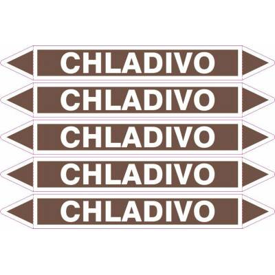 Grafiko | Chladivo - dle ČSN 13 0072 - Materiál fólie s ochrannou laminací, Rozměr aršík 5ks šipka 250x52mm
