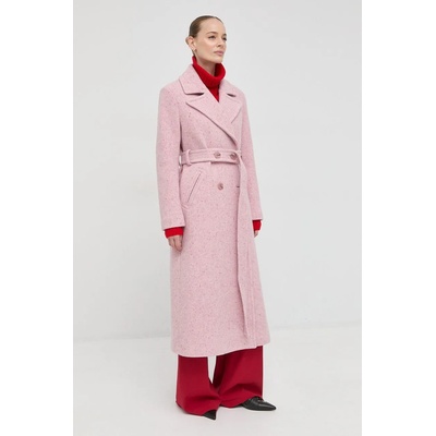 Beatrice .b Вълнено палто Beatrice B в розово с преходна изолация с двуредно закопчаване (22FA2447SALT)