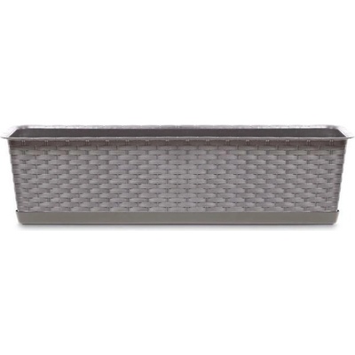 Prosperplast | Truhlík s miskou Ratolla Case P mocca 88,1 cm