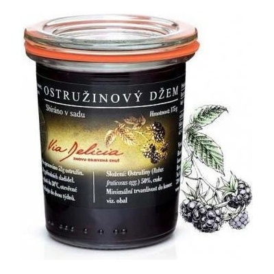 Via Delicia Ostružinový džem bez semínek 175 g