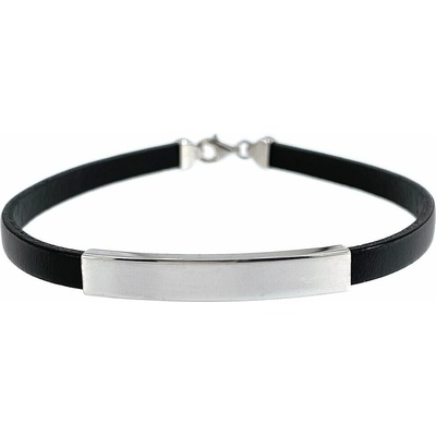 INFINITYSILVER Náramek kaučuk s destičkou SB15444520