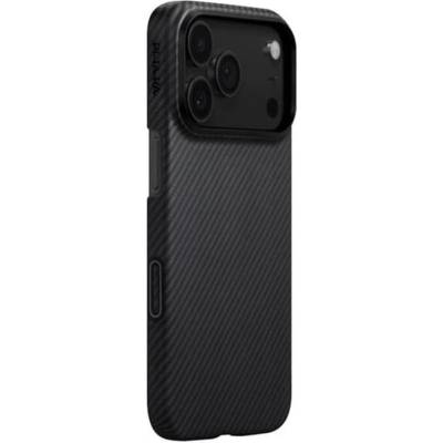 PITAKA Magsafe Калъф за iPhone 17 Pro Max, Pitaka Edge Black-Gray Case, Черен (KI1701BPM)
