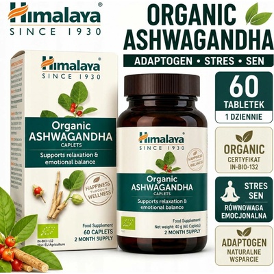 Himalaya Organic Ashwagandha 60 kapslí
