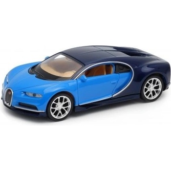 Welly Bugatti Chiron model modrá 1:34