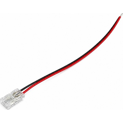 ECO LIGHT Konektor LED MONO COB 8mm, napájecí, jednostranný s kabelem 100 mm