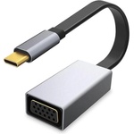 Platinet Multimedia Adapter USB-C to VGA - USB-C адаптер за свързване от USB-C към VGA (тъмносив) (PMMA9089)