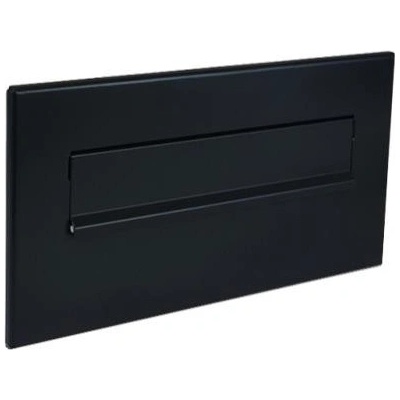 DOLS ČD-46 RAL9005 - čelná doska poštovej schránky na zamurovanie, bez menovky, čierna