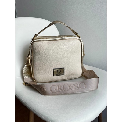 Kabelka do ruky/crossbody Grosso GS-JCS0013-white/gold