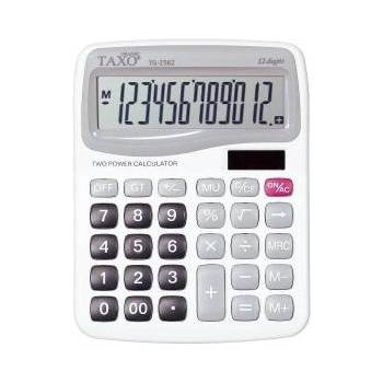 TITANUM Calculator Taxo 12- position white TG-2562