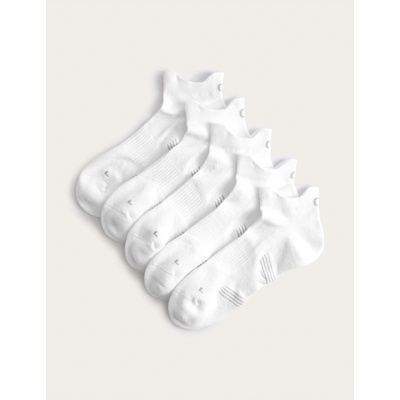 Marks & Spencer Амортизирани къси чорапи Trainer Liners с технология Cool & Fresh, 5 чифта в опаковка Marks & Spencer бяла Marks & Spencer | Byal | МЪЖЕ | 6-8.5
