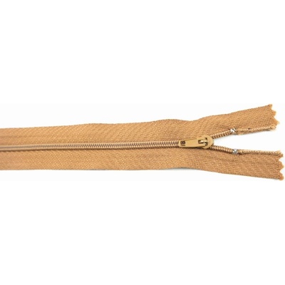 Nedeliteľný jemný plastový špirálový zips (veľkosť číslo 3) rôzne farby - dĺžka 12 cm - 60 cm 20 cm Svetlo Hnedá