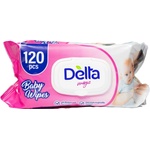 Delta Бебешки мокри кърпички Delta Magic - 120 броя, розов пакет (3800502666097) - baby