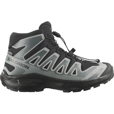 Salomon Детски туристически обувки Salomon Kid's XA Pro Mid Waterproof Walking boots - Black / Sedona Sage / Wrought Iron - размер 29 (EU) (702-5847-0112)