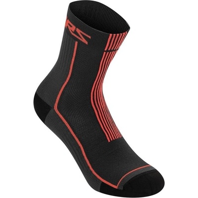 Alpinestars Summer 15 ponožky čierna svetločervená