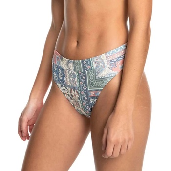Quiksilver Classic Hi Waist Band Aop bikini bottom - Blue (Paisley Patchwork Faded Denim)