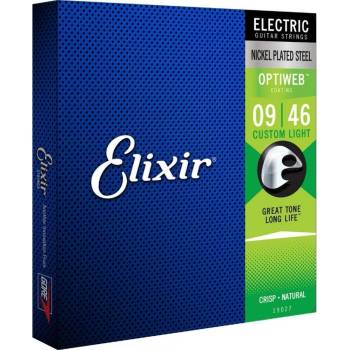 Elixir Струни за електрическа китара elixir 19027 optiweb custom light electric set strings 9 - 46