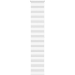 vidaXL Зеброва щора бял 50x200 см ширина на плата 45, 9 cm полиестер (4014771)