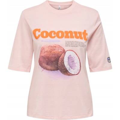 Only tričko ONLY-15351369 MAUVE CHALK COCONUT Ružové