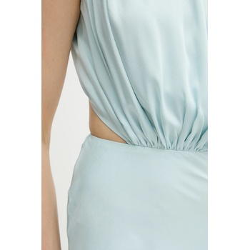 Bardot Рокля Bardot в тюркоазено дълга разкроена 59868DB (59868DB)