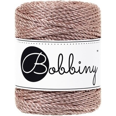 Bobbiny 3PLY Macramé Rope 3 mm 50 m Metallic Rose Gold юта (TS-E056)