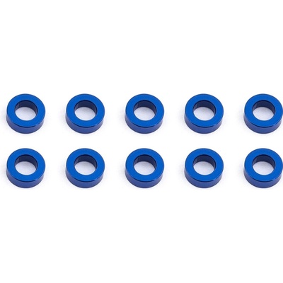 Associated Ballstud podložky 5.5x2.0 mm modré alu 10 ks