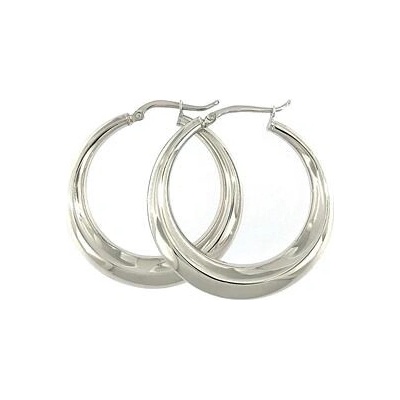 Infinitysilver stříbrné náušnice kruhy gondole SE150359