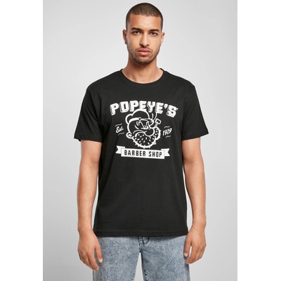 MERCHCODE Мъжка тениска в черно Merchcode Popeye Barber Shop UB-MC179-00007 - Черен, размер XS