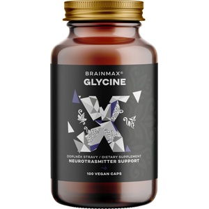 BrainMax Glycine 975 mg, 100 растителни капсули