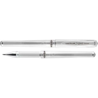 Uni ball UM-153 Signo Broad Metalická stříbrná