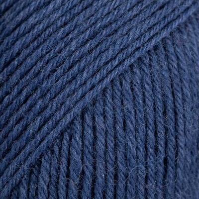 DROPS Design Fabel Uni Colour 107 Blue Плетива прежда (1070107)